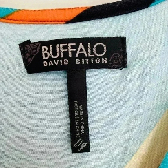 BUFFALO David Bitton Unique Colorful Geometric Y2K Print Sleeveless Rompers - Picture 4 of 6